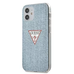 Guess GUHCP12SPCUJULLB iPhone 12 5,4" niebieski/light blue hardcase Jeans CollectionGuess / GUE000847 - Etui i futerały do telefonów - miniaturka - grafika 1