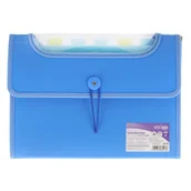 Teczki i skoroszyty - Teczka na dokumenty A4 z 12 przekładkami niebieska VFILE STRIGO - miniaturka - grafika 1