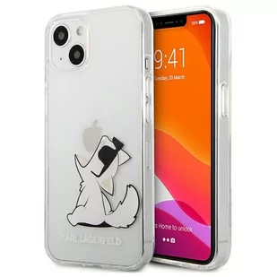 Karl Lagerfeld Choupette Fun - Etui iPhone 13 Mini (przezroczysty) KLHCP13SCFNRC - Etui i futerały do telefonów - miniaturka - grafika 1