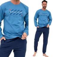 Piżamy damskie - PIŻAMA MĘSKA CORNETTE 322 Marathon S / 44 Granatowy - miniaturka - grafika 1