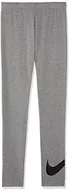 Rajstopy - Nike Unisex Odzież sportowa Ulubione rajstopy Swoosh Carbon Heather/Black S - miniaturka - grafika 1