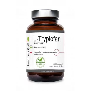 NutriScence L-Tryptofan (60 kapsułek) - NutriScence 4D63-64295 - Aminokwasy - miniaturka - grafika 1