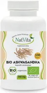 Suplementy naturalne - NatVita Ashwagandha Bio 360Mg 100 kaps. - miniaturka - grafika 1