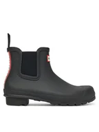 Kalosze damskie - Hunter Kalosze WFS2354RMA Czarny - miniaturka - grafika 1