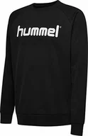 Bluzy dla dziewczynek - Hummel HMLGO COTTON LOGO bluza dziecięca, czarna, 116 - miniaturka - grafika 1