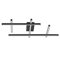Lampy sufitowe - Metalowy plafon TUMBES LE44477 LED 63W 3000K ściemnialny frame czarne - miniaturka - grafika 1