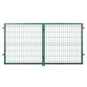 Bramy garażowe - NATERIAL Brama dwuskrzydłowa Modus 3x1.5 m zielona - miniaturka - grafika 1