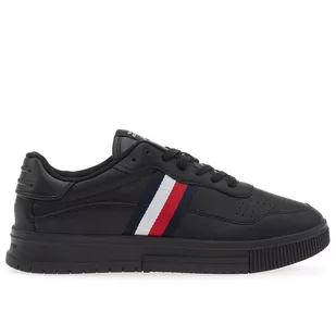Buty Tommy Hilfiger Supercup Stripes Leather FM0FM04824-0GQ - czarne - Buty sportowe męskie - miniaturka - grafika 2