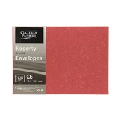 Koperty - Koperta C6/10 Wood czerwony K. 120g Argo - miniaturka - grafika 1