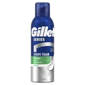 Kosmetyki do golenia - Gillette Series Pianka Sensitive Aloe 200ml – do skóry wrażliwej - miniaturka - grafika 1
