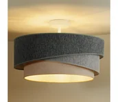 Lampy sufitowe - Duolla-Żyrandol natynkowy KOBO ECO REC. 1xE27/15W/230V pr.45 cm zielony/szary/kremowy - miniaturka - grafika 1