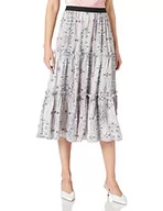 Spódnice - Herrlicher Damska spódnica satynowa Kiany z nadrukiem, Aerial 231, XS - miniaturka - grafika 1
