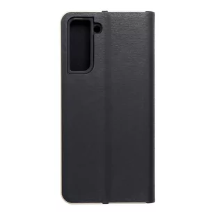 Forcell Kabura LUNA Book Gold do SAMSUNG Galaxy S21 czarny - Etui i futerały do telefonów - miniaturka - grafika 1