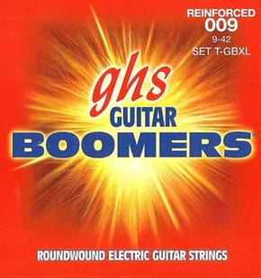 GHS Reinforced Guitar Boomers struny do gitary elektrycznej, Extra Light, .009-.042 - Struny gitarowe  - miniaturka - grafika 1