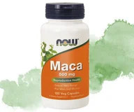 Suplementy naturalne - MACA 500mg suplement diety firmy NOW 250kapsułek vege - miniaturka - grafika 1