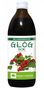 ALTERMEDICA Sok z głogu 500 ml Alter Medica 8177051 - Serce i układ krążenia - miniaturka - grafika 1