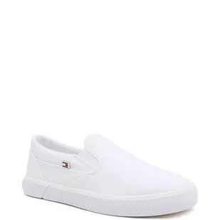 Tommy Hilfiger Slip on VULC CANVAS - Trampki damskie - miniaturka - grafika 1