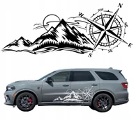 Akcesoria motoryzacyjne - Naklejka Na Samochód Róża Wiatrów Offroad 18x44 - miniaturka - grafika 1