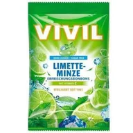 Inne słodycze - Vivil Limette Mint Cukierki bez Cukru 120 g - miniaturka - grafika 1
