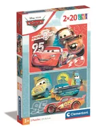 Puzzle - Clementoni, Puzzle, Super Kolor, Cars, 2x20 el. - miniaturka - grafika 1