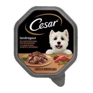 Cesar Wiejskie ragout Indyk, wołowina i zioła 14x150 g - Mokra karma dla psów - miniaturka - grafika 1