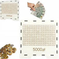 Skarbonki - BIAŁA SKARBONKA WYKREŚLANKA NA PREZENT UPOMINEK 5000ZŁ - miniaturka - grafika 1
