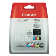 Tusze oryginalne - Tusze Oryginalne Canon CLI-551 CMYK (6509B008) (czteropak) - miniaturka - grafika 1