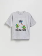 Koszulki dla chłopców - Reserved - T-shirt Brawl Stars - jasnoszary - miniaturka - grafika 1