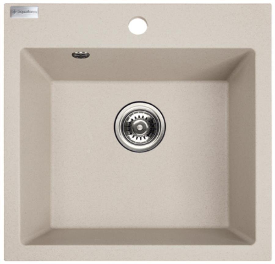 Laveo AQ.901-1002013 / AQUAFORM / MARANELLO / ZLEW GRANIT BEŻ, 49X49CM , 1K , SYFON /