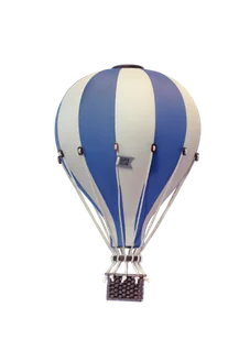 Balon dekoracyjny niebieski + kremowy rozmiar l - Wyposażenie pokoiku dziecięcego - miniaturka - grafika 1