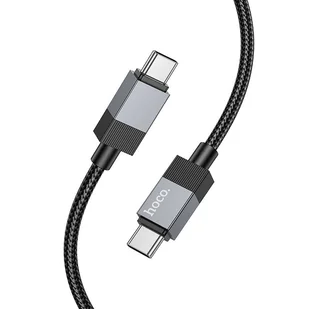 Kabel USB C do USB C Hoco 3A 60W 1 m X110 czarny - Kable USB - miniaturka - grafika 1