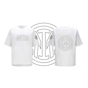 Inter Koszulka Outline Only Białe Logo T-Shirt Męskie Unisex - Dorosły - Koszulki męskie - miniaturka - grafika 1