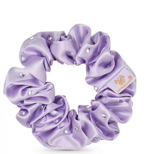 Crystallove Gumka do włosów z jedwabiu z kryształkami Lilac - Ozdoby do włosów - miniaturka - grafika 1