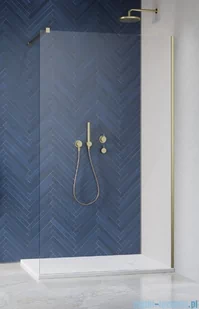 Radaway Modo New II Brushed Gold kabina Walk-in 55x200 szczotkowane złoto 389055-99-01 - Kabiny prysznicowe - miniaturka - grafika 3