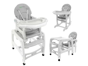 Fotelik krzesełko do karmienia 3w1 bujany fotel krzeseło ze stoliczkiem ECOTOYS - Akcesoria do karmienia - miniaturka - grafika 7