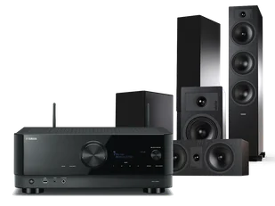 Kino domowe Yamaha RX-V6A (czarny) + Tesi 6 + 2 + 7 (czarny) - Kino domowe - miniaturka - grafika 1
