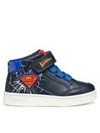 Buty dla chłopców - Geox Sneakersy B Eclyper B565LB 000BC C4226 S Granatowy - miniaturka - grafika 1