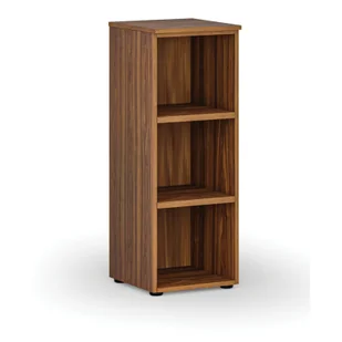 Regał biurowy PRIMO WOOD, 1087 x 400 x 420 mm, orzech - Regały biurowe - miniaturka - grafika 1