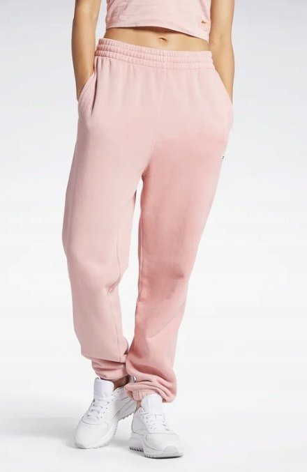 REEBOK SPODNIE DRESOWE RÓŻOWE PROSTE DAMSKIE M 0A9C6_A* TŁA