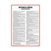 Tablice BHP - Tablica 'Instrukcja przeciwpożarowa' 24.5x35 cm - miniaturka - grafika 1