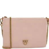 Torebki damskie - Pinko Skórzana kopertówka FLAT CLASSIC VITELLO SETA - miniaturka - grafika 1