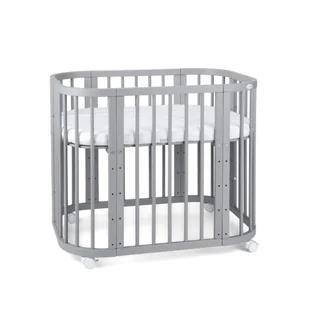 Waldin łóżeczko 5w1 z materacem Szare - Łóżeczka i kojce - miniaturka - grafika 1