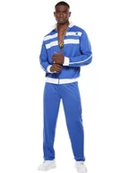 Koszulki i topy damskie - Scouser Tracksuit, Blue, Zipped Top & Trousers, (M) - miniaturka - grafika 1