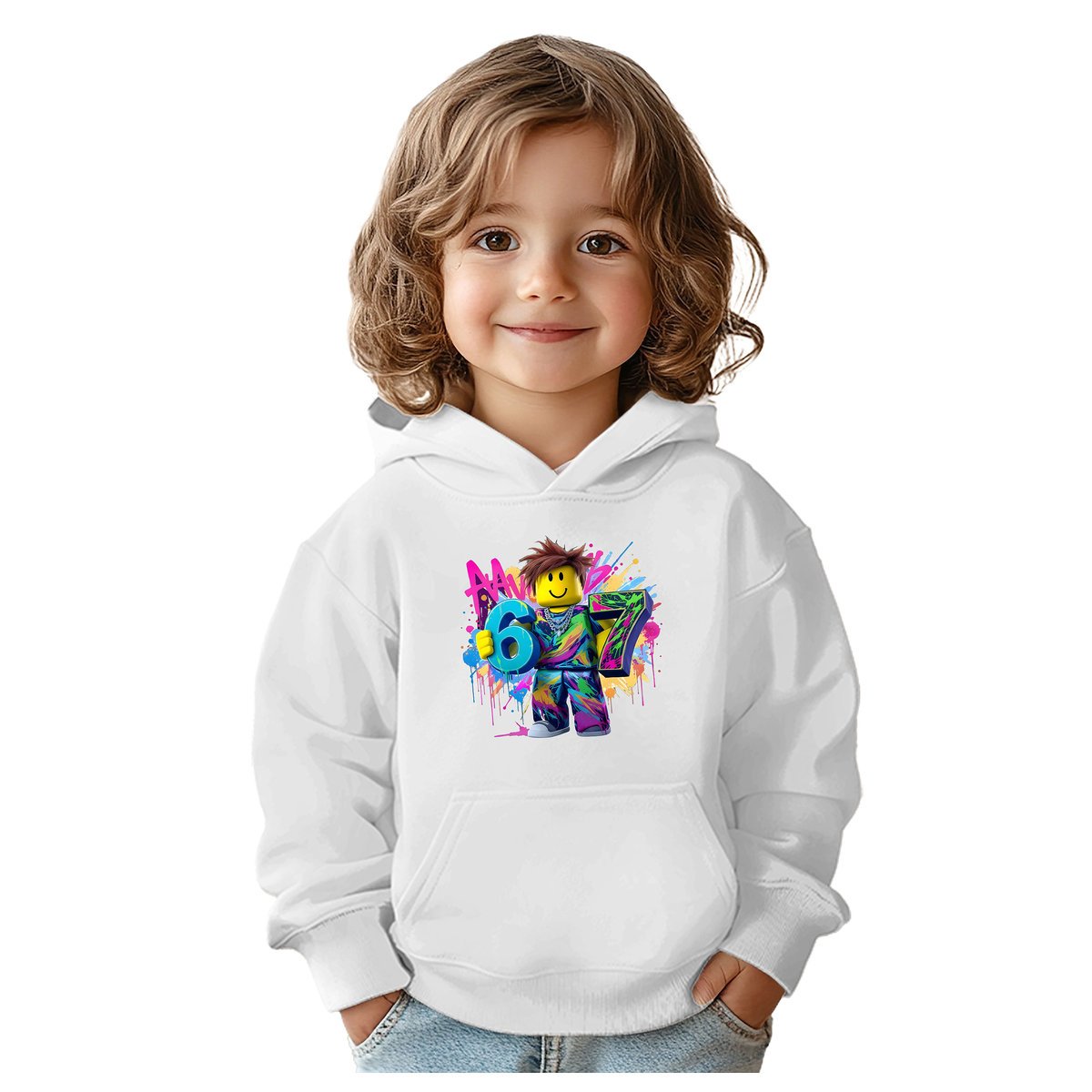 BLUZA DZIECIĘCA 67 SIX SEVEN VIRAL ROBLOX 110-116 CHŁOPIĘCA DZIEWCZĘCA