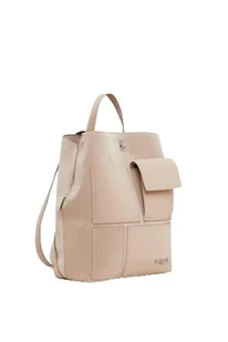 Desigual Women's Accessories PU plecak mini, biały, jeden rozmiar - Torebki damskie - miniaturka - grafika 1