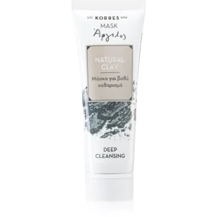 Korres Mask & Scrub Natural Clay maseczka głęboko oczyszczająca 18 ml - Maseczki do twarzy - miniaturka - grafika 1