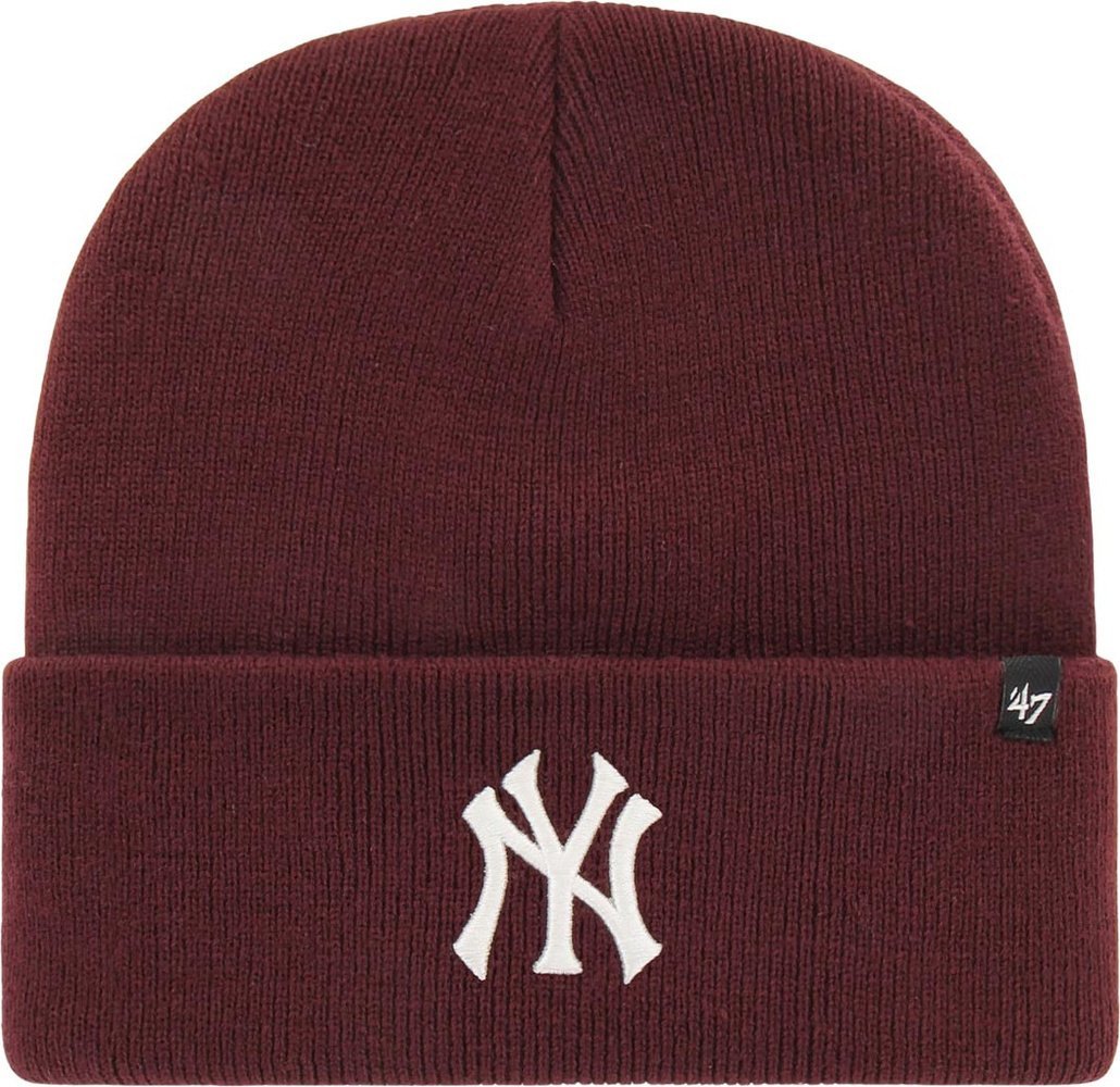 47brand Czapka zimowa ciepła New York Yankees bordowa B-HYMKR17ACE-KM