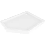 Brodziki prysznicowe - Mexen Flow+ brodzik pięciokątny prawy 100 x 90 cm, biały połysk - 46P109010RH - miniaturka - grafika 1