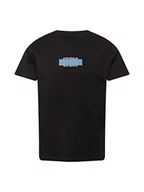 Koszulki męskie - Guess Koszulka męska Ardis Cn SS Tee Shirt, czarny/biały/niebieski dymny, M - miniaturka - grafika 1