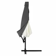 Parasole ogrodowe - Pokrowiec na parasol świetlny antracyt 3m zip - miniaturka - grafika 1